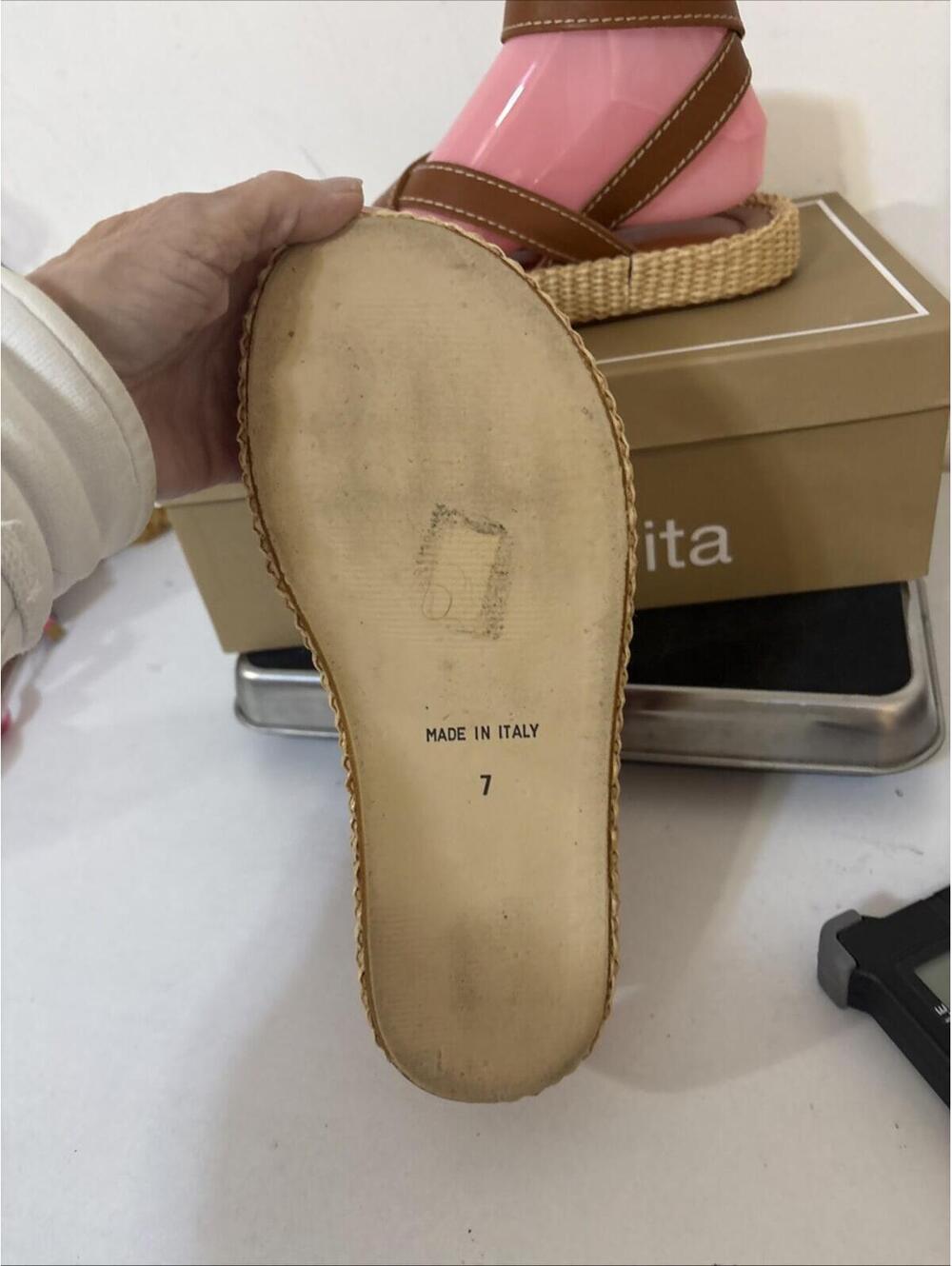 *Dolce Vita Roxie Sandal Brown Leather Ankle Strap Size 7 Sold Out Revolve WBox - Picture 10 of 16